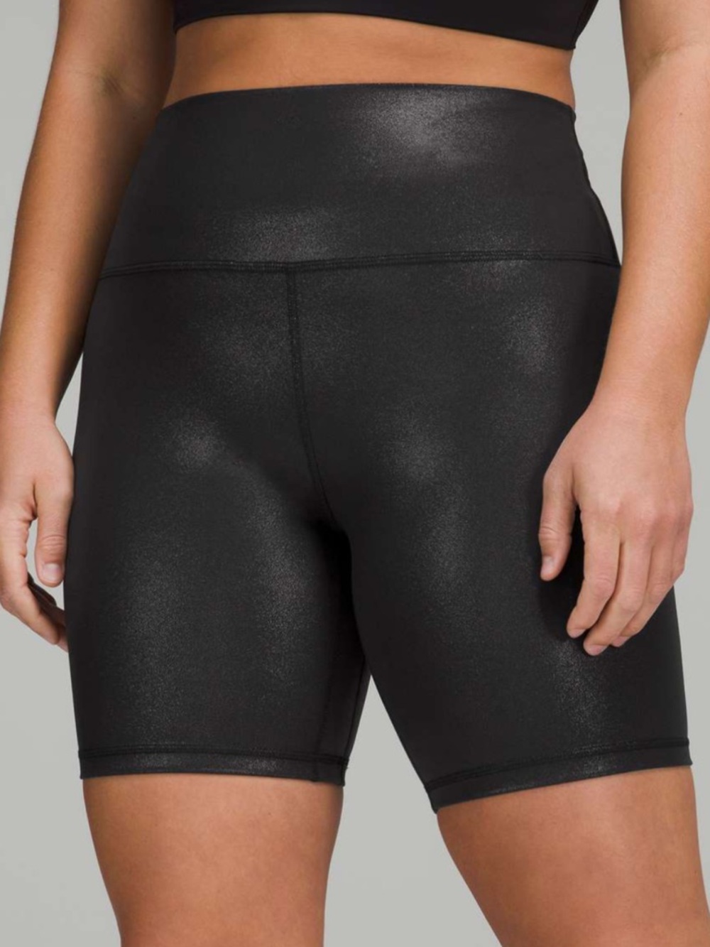 Lululemon Align High-Rise Short 8" *Shine - Radiate Foil Print Black - Yoga